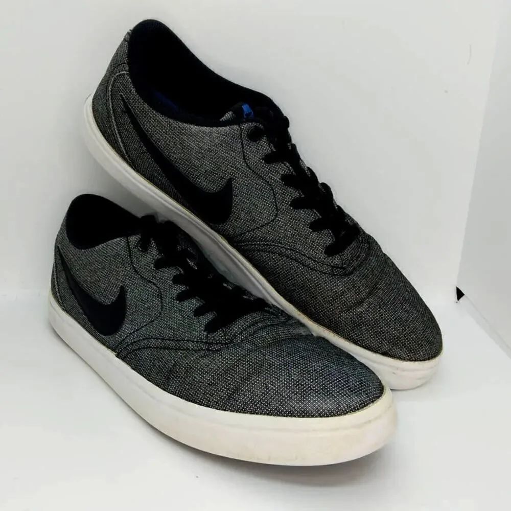 Nike SB Solarsoft Skateboard Mens Pre-owned Gray & Black Sneakers - sz. 10
